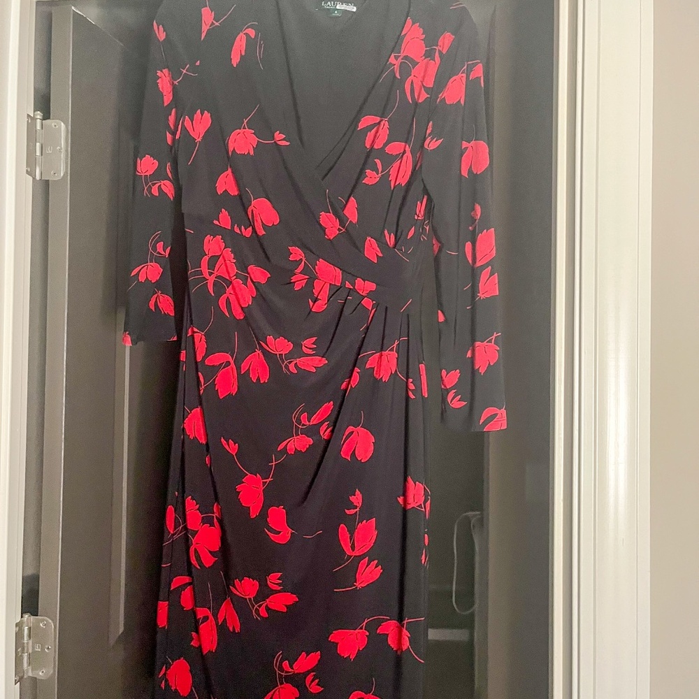 Lauren Ralph Lauren Printed Cleora Dress Size 6